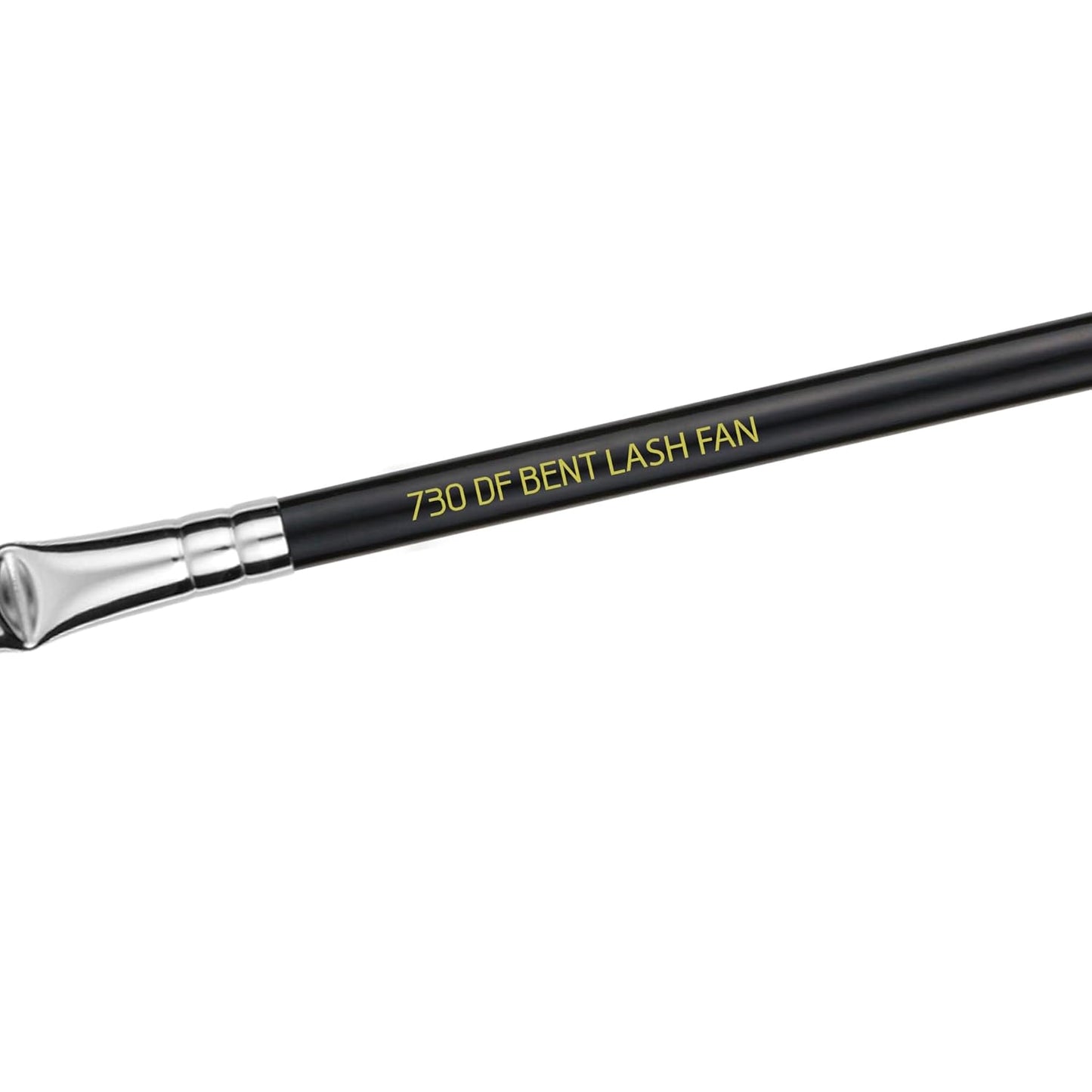 Bdellium Tools Professional Makeup Brush - Maestro Series 730 Bent Mascara Fan - With Soft Synthetic Fibers, For Applying Mascara (Black, 1pc)