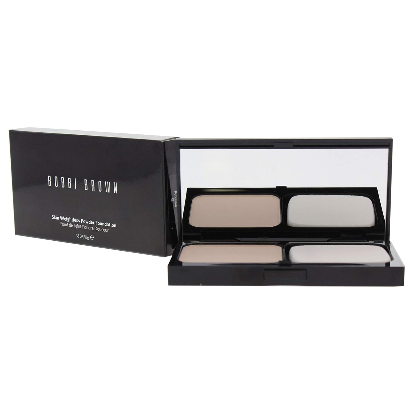Bobbi Brown Skin Weightless Powder Foundation for Women, No.0 Porcelain, 0.38 Ounce