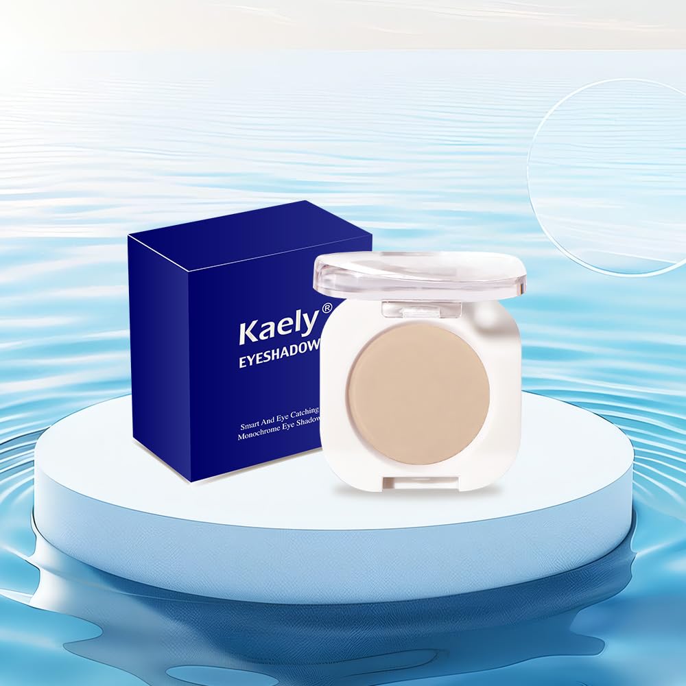 Single Matte Eye Shadow Palette Makeup, Nude Brown Matte Eyeshadow for Women, Monochrome Eye Shadow Makeup, Pigmented Waterproof Sombras Para Ojos, Vegan, Talc, Paraben & Cruelty Free, 06