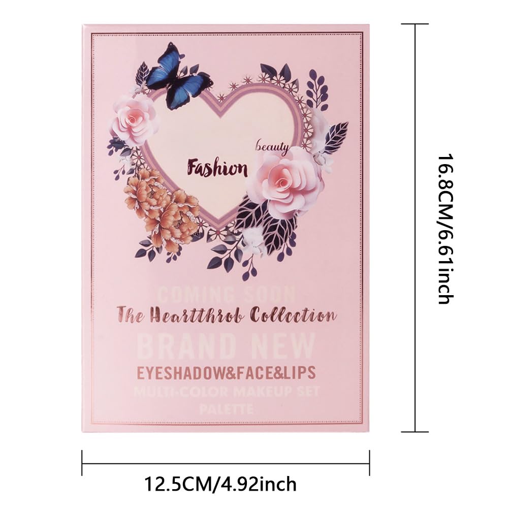 78 Colors All-In-One Makeup Palette ā 5 Layer Makeup Kit with Matte & Shimmer Eyeshadows, Blushes, Highlighters, Lip Glosses & Lipsticks ā Full Face Harmony Set ā Holiday Gift for Women