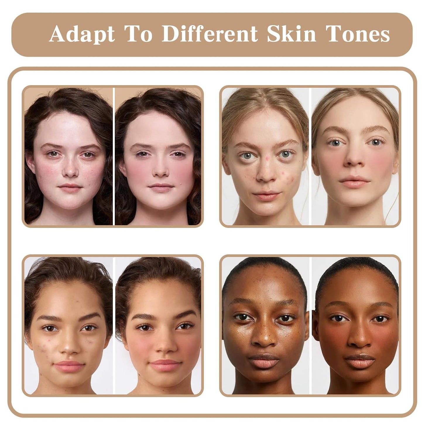 12 Colors Color Correcting Concealer Foundation Palette, Cream Blush and Concealer Palette, Long Wearing Smudge Proof Blendable Matte Finish Blush Powder Highlighter Cream Contour Palette Makeup (02)