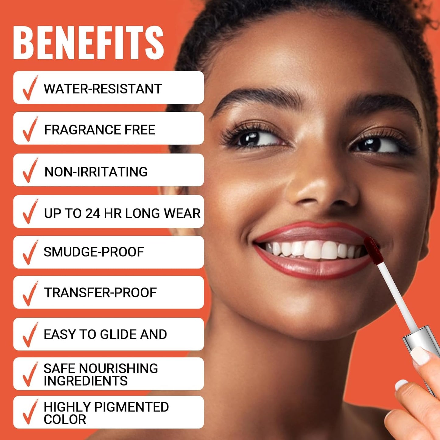 2pcs Lip Stain Peel Off - Lip Liner Stain Long Lasting Waterproof,2-in-1 Lip Liner with Tweezer Nude Matte,Non-Stick Cup,Highly Pigmented,Natural Finish,Stay On All Day,Perfect for Gift (Mauve+Rose)