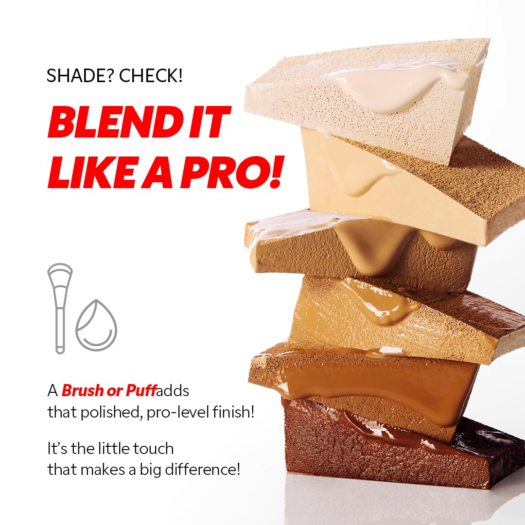 TIRTIR Mask Fit Red FoundationㅣLong Lasting Flawless Coverage, Energy Essence, Lightweight, Hydrating, Pore-Blurring, Breathable Satin Finish, Makeup, Radiant Skin, #25C Cool Taupe, 1.01 Fl Oz