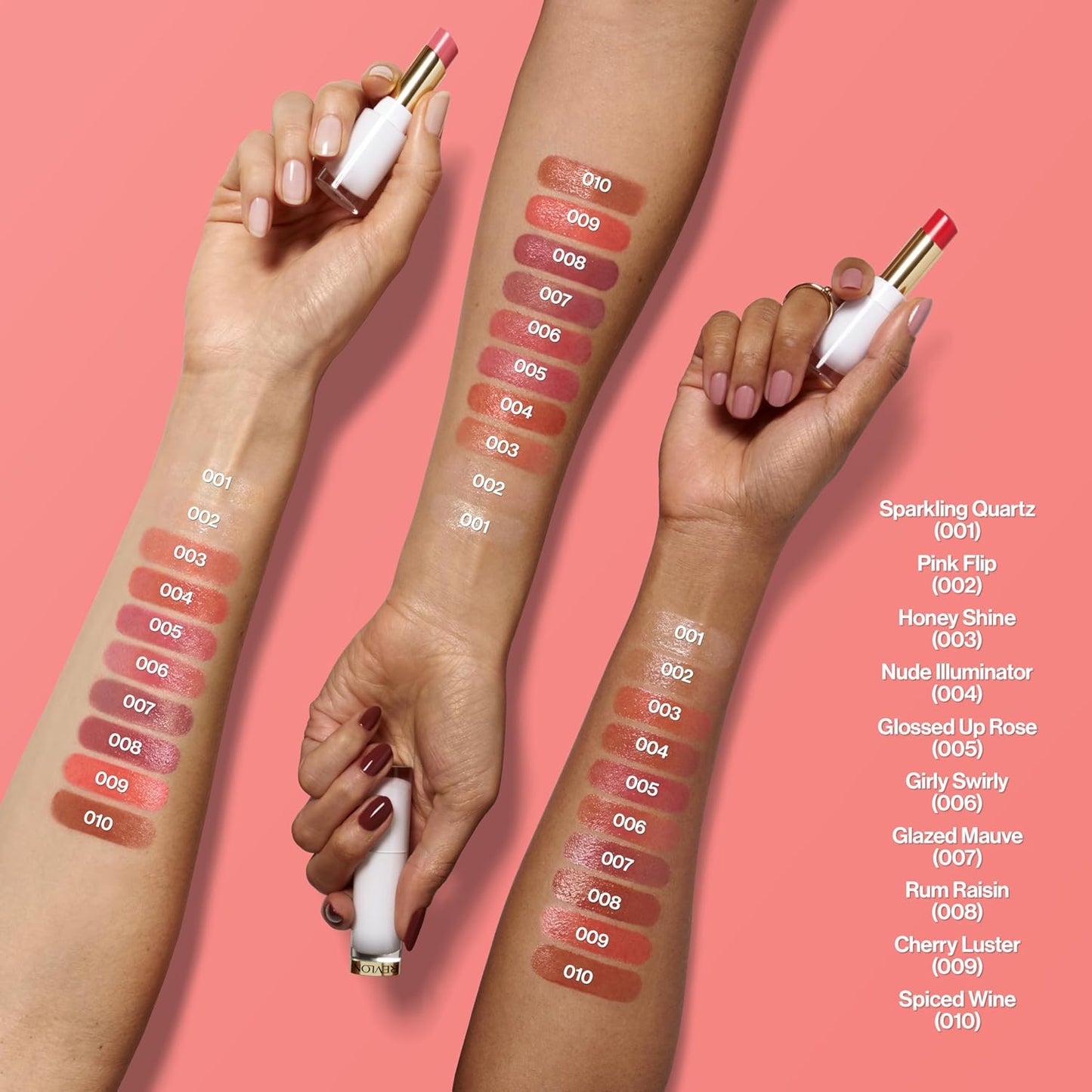 REVLON Super Lustrous Glass Shine Balm, Hydrating Tinted Lipstick, Sheer, Glossy Shiny Finish, 002 Pink Flip, 0.11 oz