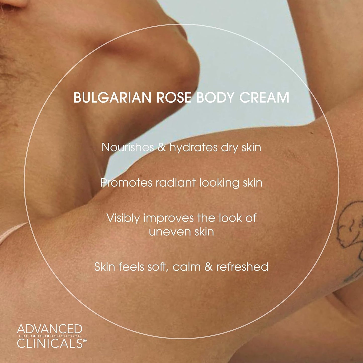 Advanced Clinicals Bulgarian Rose Lotion For Women | Rose Scented Vitamin C Body Lotion Cream | Anti Aging Vitamin E Moisturizer Body Butter Improves Look Of Sagging Dry Skin & Texture, 16 Oz, 2-Pack