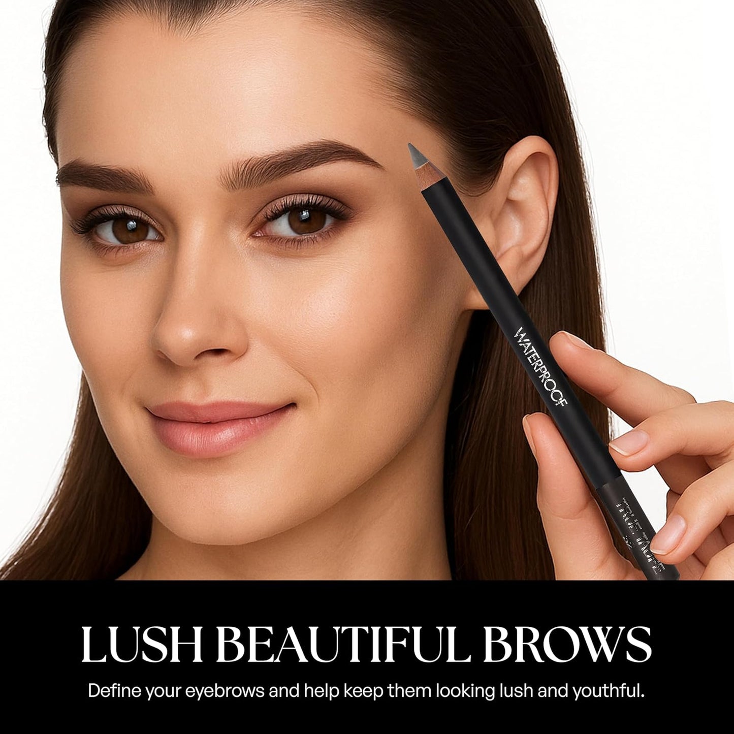 Sorme Natural Definitive Waterproof Eyebrow Pencil 0.04 oz | Smudgeproof Soft Gray Eye Brow Pencil | Dual Purpose Brow Pencil and Brush Combo | High Definition Waterproof Eyebrow Makeup