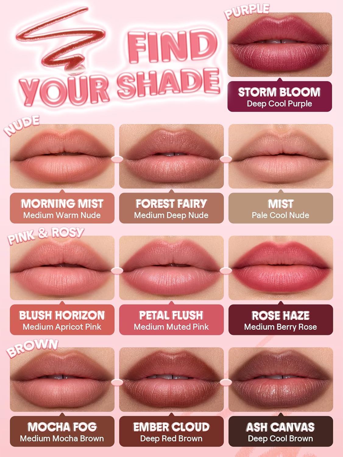 SHEGLAM Cloudline Blur Lip Liner Long Lasting,Vegan & Cruelty-Free Lip Stain-Ember Cloud