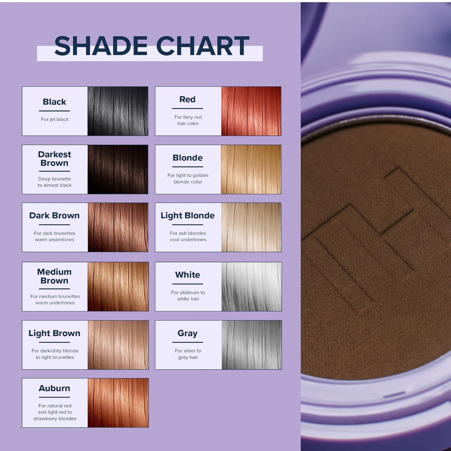 TRUHAIR Root & Scalp Cover Up Pressed Powder Compact Refill, Waterproof, Weightless Hair Coverage & Bald Spot Concealing, Root Touch Up Hair Color for Gray Coverage & Thinning Areas, 0.35 Oz (Blonde)