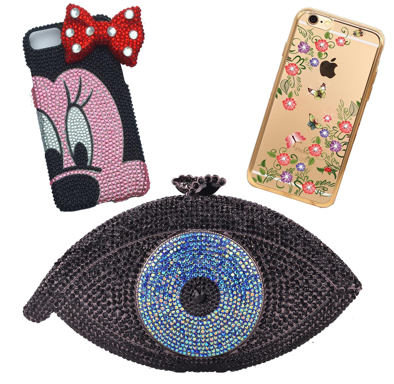 3000 Pieces SS12 3mm Flatback Rhinestones Clear Glass Round Gems Crystals for Nail Art DIY Crafts Clothes Shoes Bags (Dark Grey)