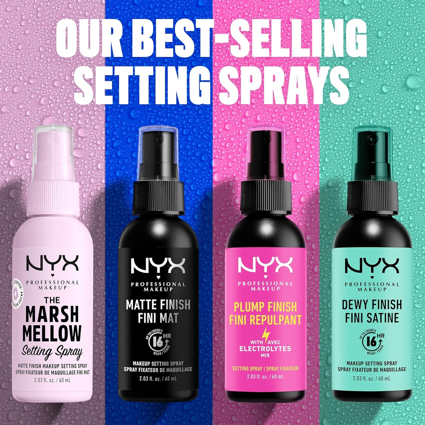 NYX PROFESSIONAL MAKEUP Makeup Setting Spray, Matte Finish JUMBO Size, Setting Spray for 16HR Make Up Wear