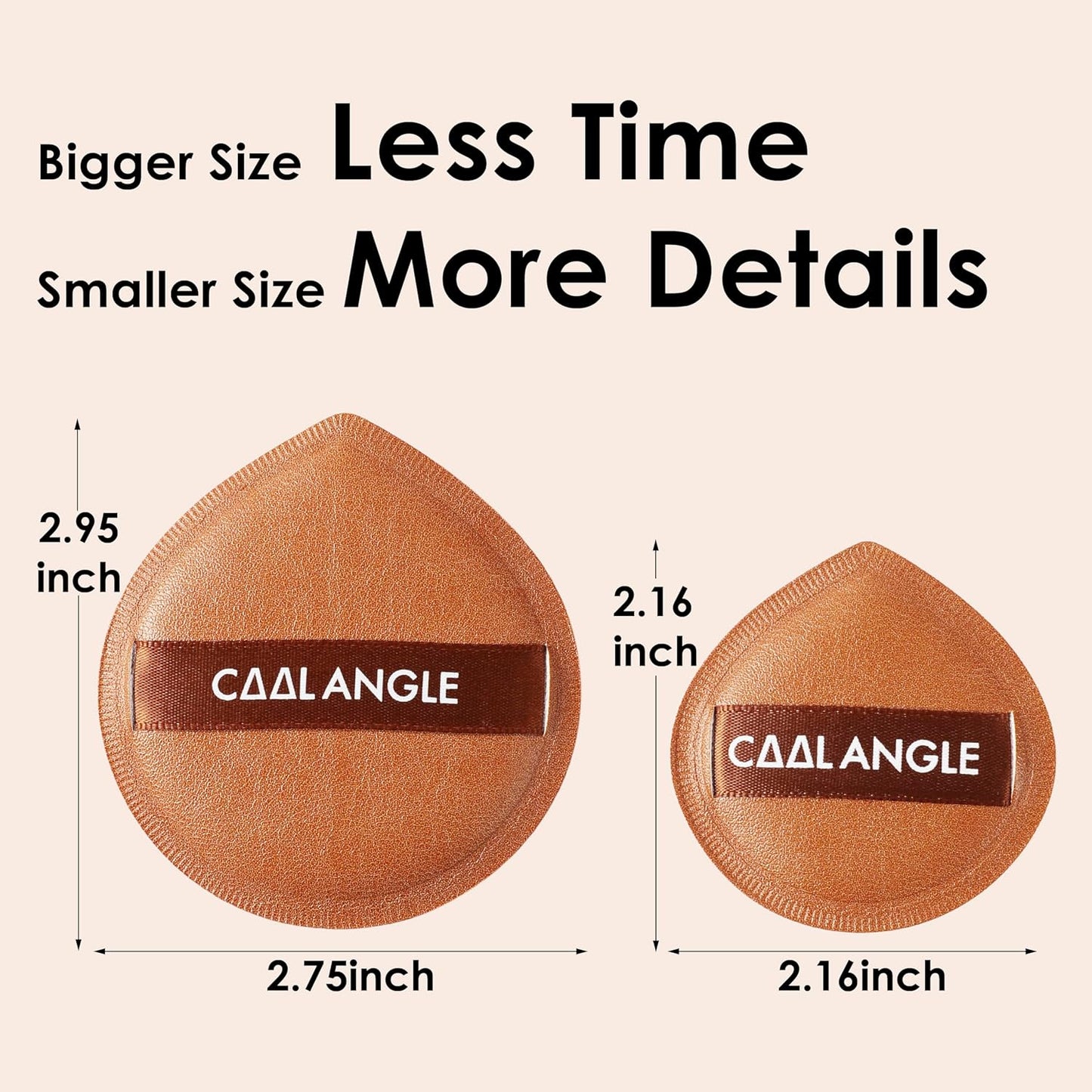 5Pcs Brown Makeup Sponge For Foundation Concealer And Powder, Latex Free Blender Sponge For Natural And Easy Makeup Soft Long-lasting And Beginner-friendly, Medium