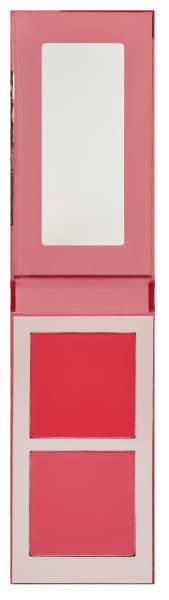 Juvia's Place Blushed Duo Blush Volume5 - Two Tone Pigmented Buildable Pressed Mineral Powder - Rosy Natural Cheeks Matte Fresh Finish for All Skin Color