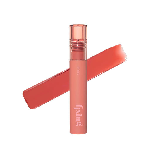 ETUDE Fixing Tint #19 Coral Breeze (4g) | Long Lasting High Pigmented Liquid Lipstick | Waterproof Lightweight Matte Finish Lip Stain | Full Coverage | Korean Makeup, Kbeauty