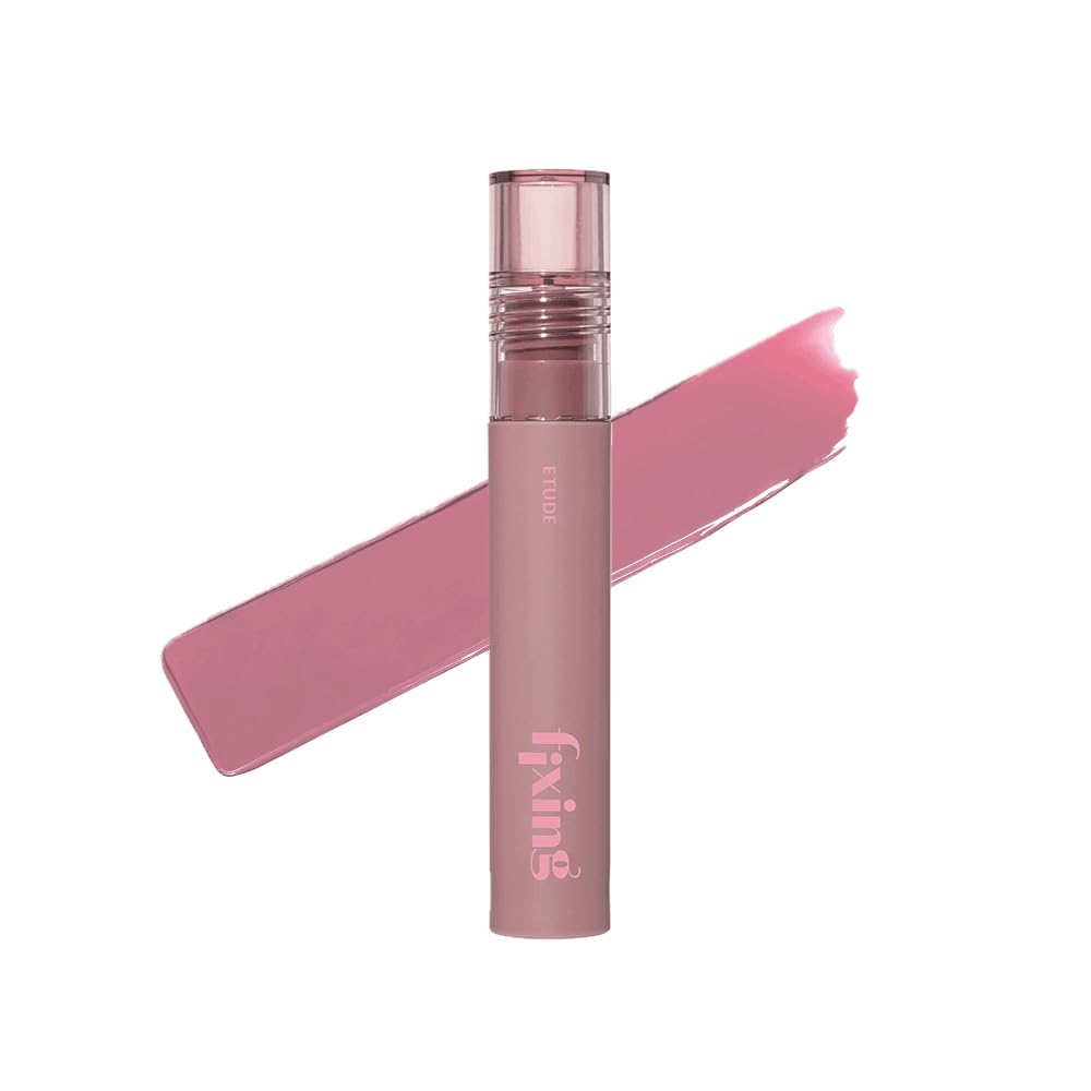 ETUDE Fixing Tint #18 Cool Pink on Top (4g) | Long Lasting High Pigmented Liquid Lipstick | Waterproof Lightweight Matte Finish Lip Stain | Full Coverage | Korean Makeup, Kbeauty