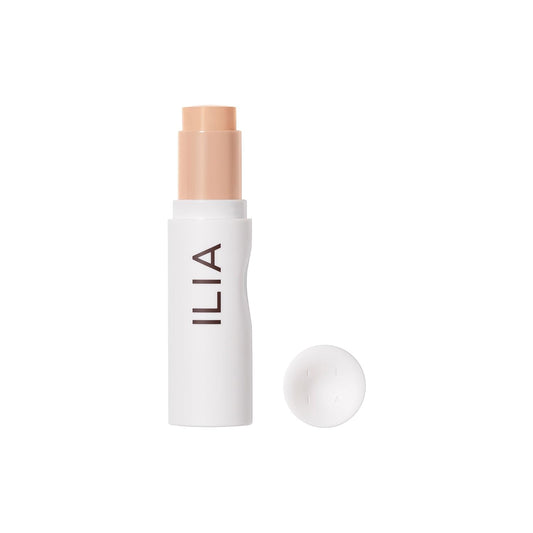ILIA - Skin Rewind Complexion Stick - Foundation + Concealer + Skincare | Non-Toxic, Vegan, Cruelty-Free, Clean Makeup (6N - Aspen, 0.35 oz | 10 g)