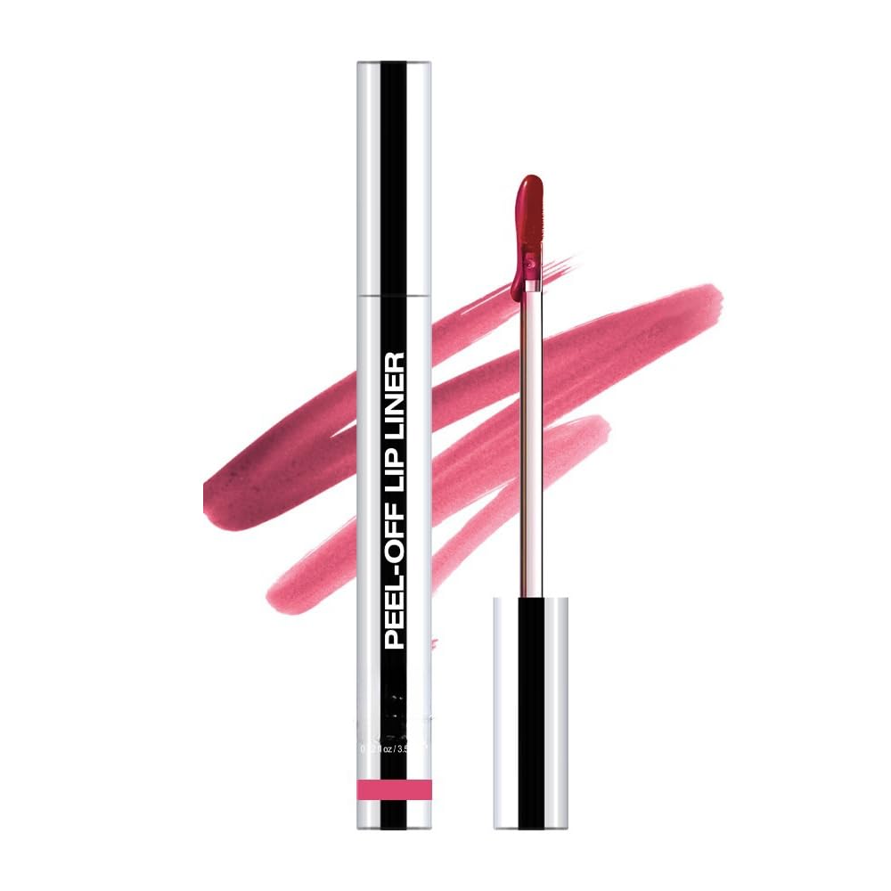 Longwear Peel-off Lip Stain Marker Peel Off with Vitamin E - Smudge-Resistant Lip Liner & Base for All Skin Types (00#)