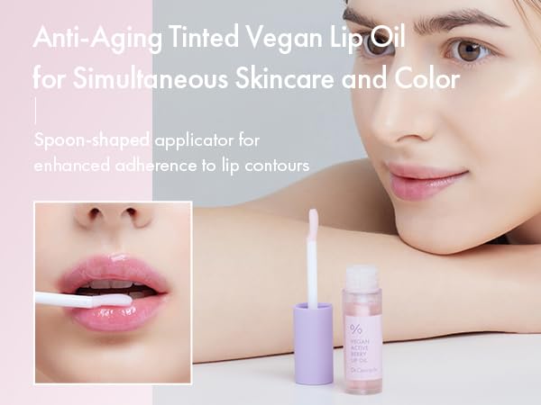 Dr.Ceuracle Vegan Active Berry Lip Oil - Moisturizing Lip Gloss for Dry, Chapped Lips, Long-Lasting Glow (4.5ml / 0.15 fl. oz.)