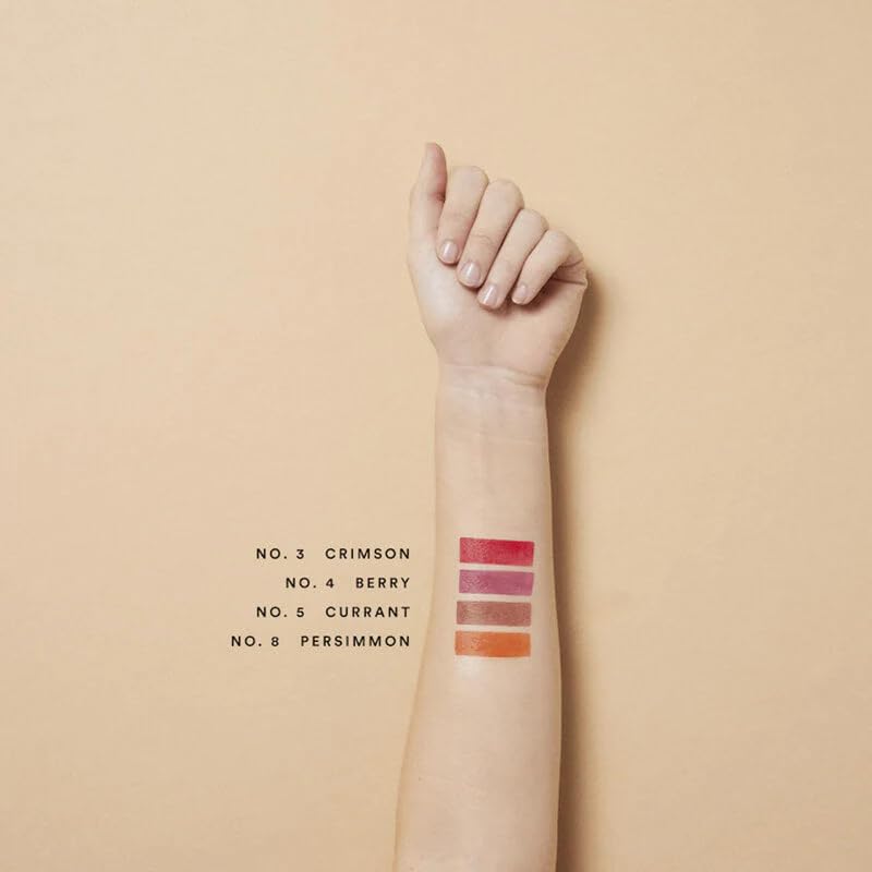 Olio E Osso - Natural Lip + Cheek Balm | Natural, Non-Toxic, Clean Beauty (No. 3 Crimson, 0.35 oz | 10 g)