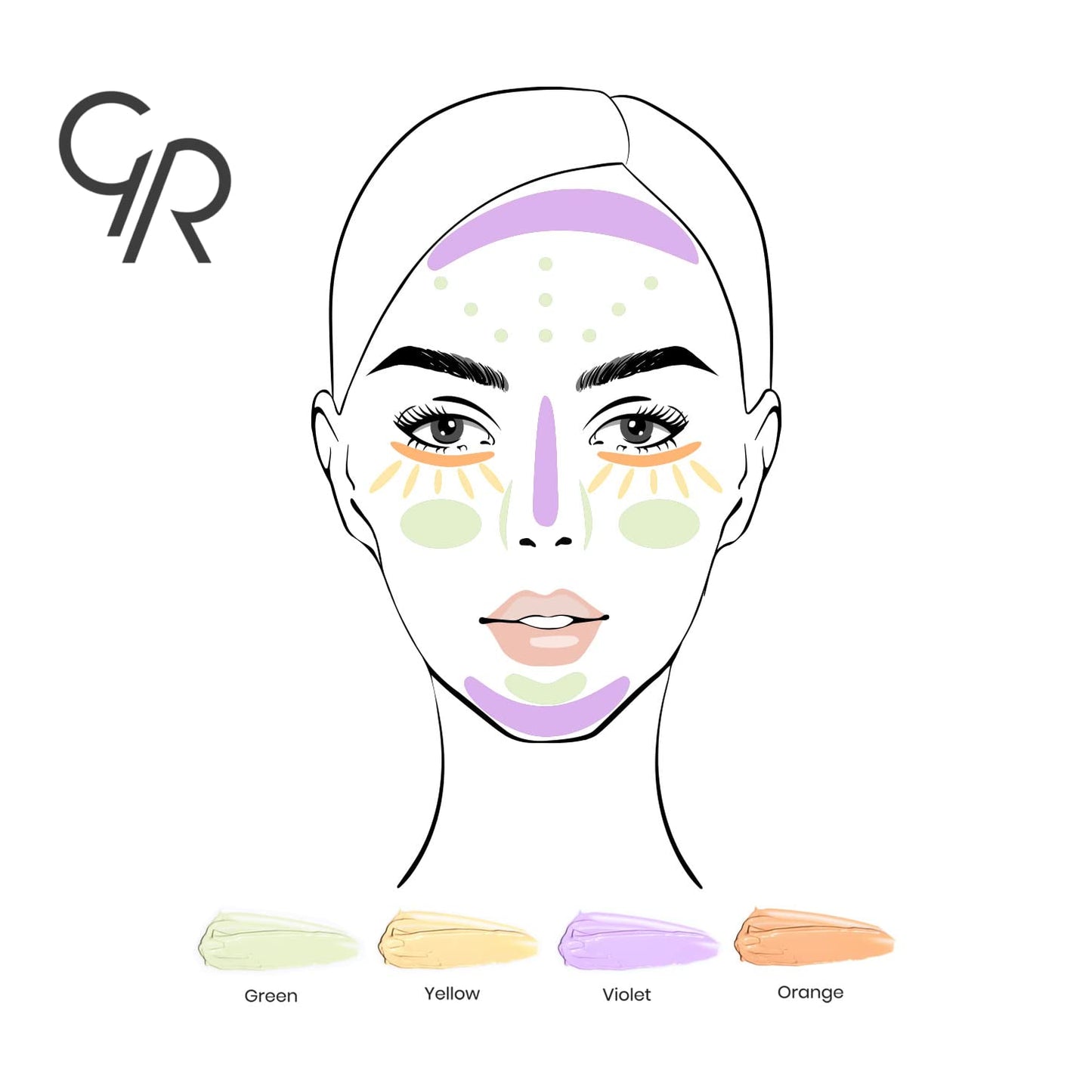 Golden Rose Makeup CC Cream Color Correcting Primer - (Orange)