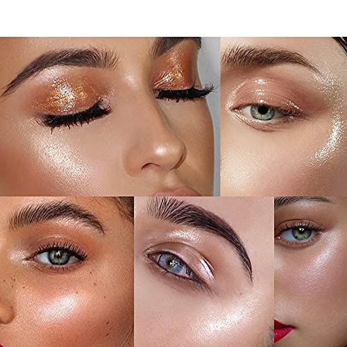 2 Pack Body Luminizer,Shimmer Body Highlighter Makeup Liquid Gloss Makeup for Glitte Face Body Gloss Cream.(104 Soft Yarn Pink)