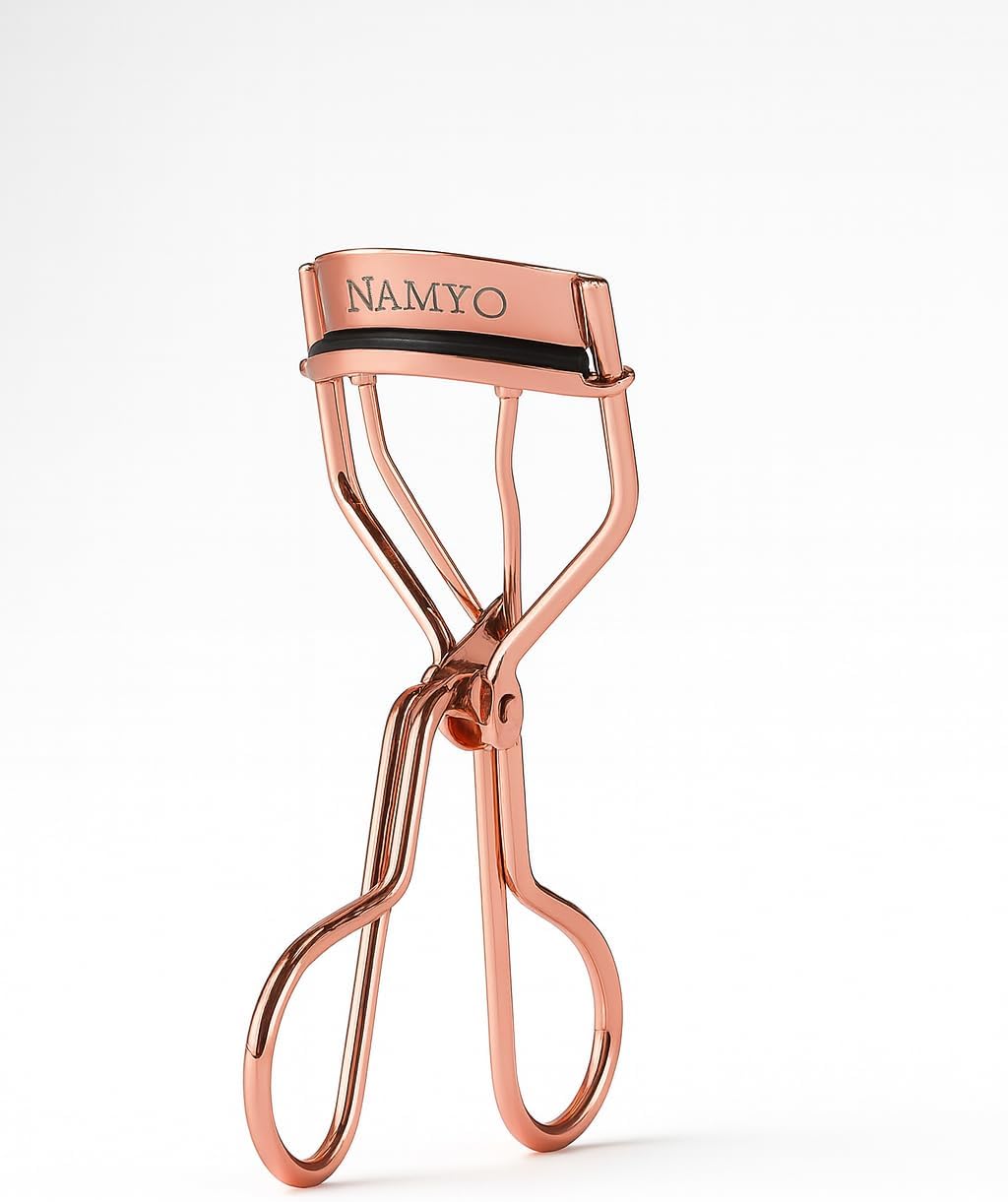 Eyelash Curler – Rose Gold | Premium Lash Curler with 10 Silicone Refills, Satin Travel Pouch & Magnetic Gift Box | No-Pinch, Natural Curl