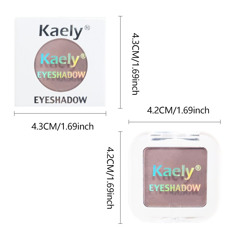 Kaely Taupe Single Eyeshadow Makeup, Blendable Neutral Powder Eye Shadow for Older Women, Lavender Plum Purple Mauve Matte Eyeshadow Palette for Green Eyes Pigmented Waterproof, sombras para ojos, 05