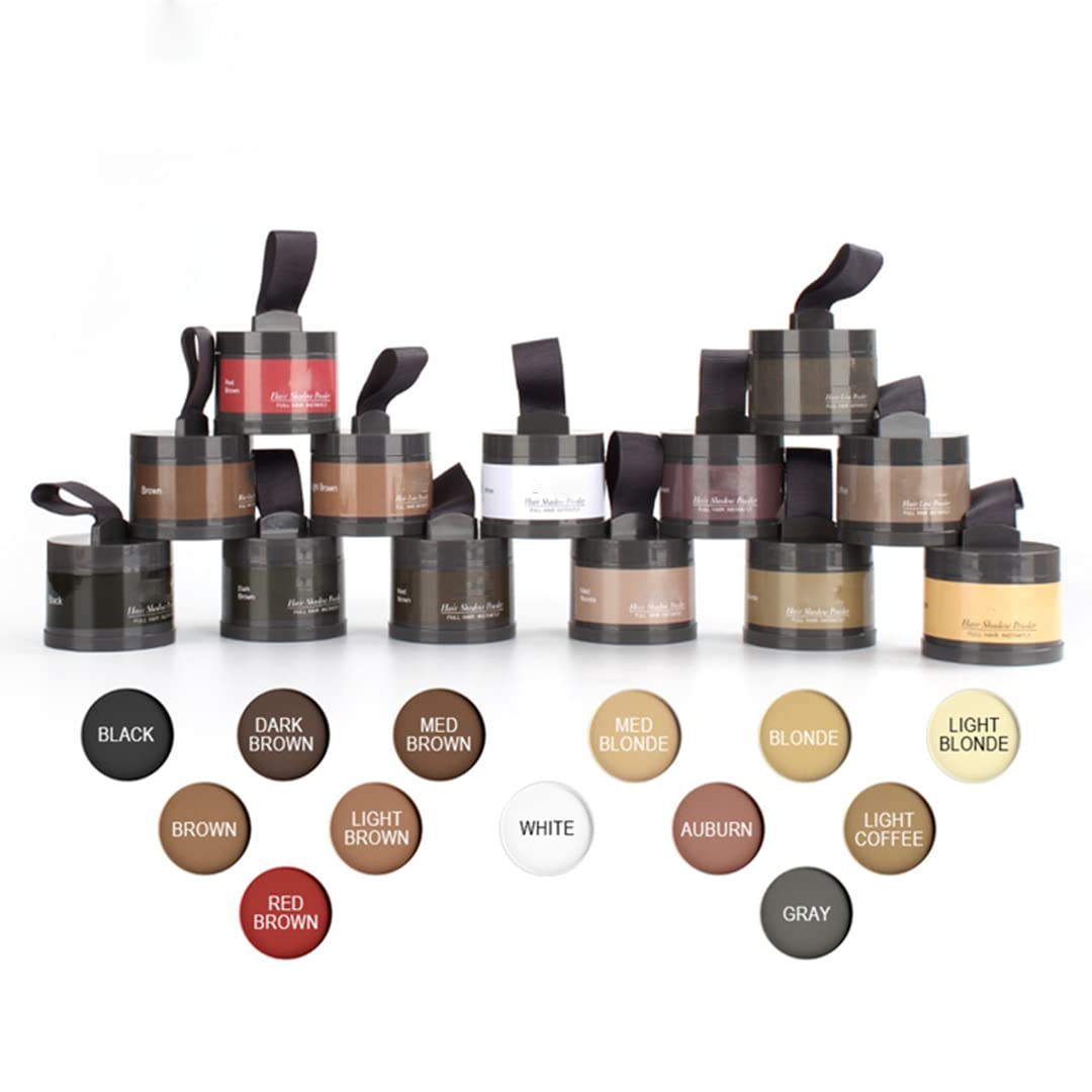 Hairline Powder (Light Cafe) - Hair Root Dye, Hair Color Shadow, Thin Hair Touch-Up Powder, 4g