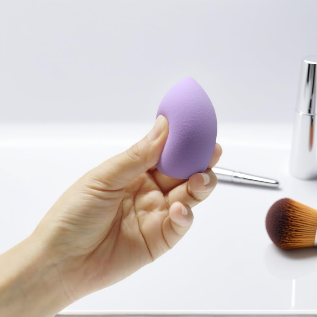 6PCS makeup Sponge Set Latex Free and High-definition Set of makeup Wonder blender For Powder Cream and Liquid, Super Soft Wonder Beauty Cosmetic Dry & Wet Multi-Use