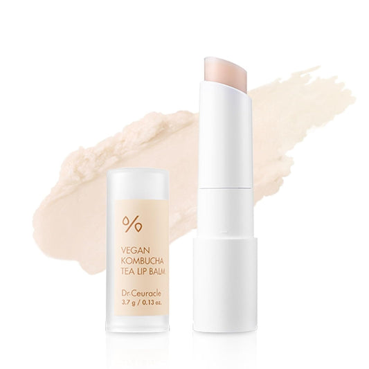 Dr.Ceuracle Vegan Kombucha Tea Lip Balm - Soft, Natural, Lightweight, Hydrating Lip Moisturizer for Dry Cracked Lips, Korean Skincare (3.7 g / 0.13 oz.)