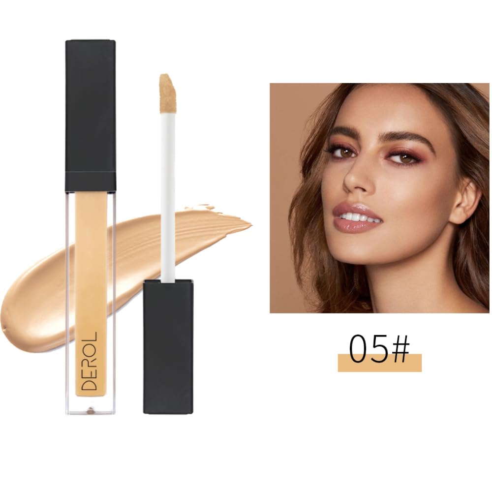 Liquid Concealer Makeup - Natural Coverage & Highly Pigmented Lightweight Concealers 6.5ml (05)