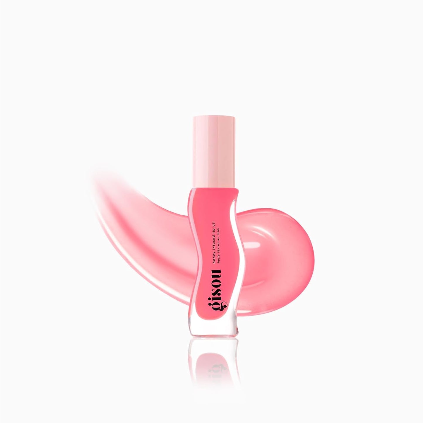 Gisou Honey Infused Lip Oil 8ml - High-Shine Hydration, Mirsalehi Honey and Jojoba Oil, Non-Sticky Finish, Juicy Shades & Scents for All Lip Types (Raspberry Swirl)