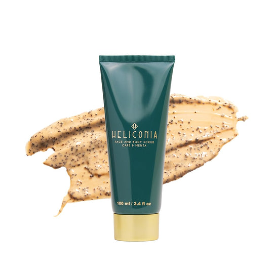 Face and Body Scrub Coffee & Mint – Exfoliating Scrub with Arabica Coffee, Chamomile & Mint | Hydrating, Calming & Revitalizing | For Sensitive Skin | Tropical Skincare | 100 ml