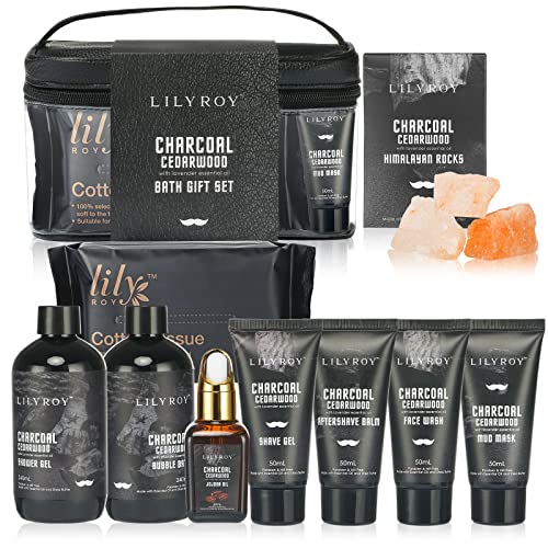 Fathers Day Bath Spa Gift Set Birthday Spa Gift Basket for Men Father's Day Luxury Bath and Body Gift Set for Men for Father 10 Pcs Spa Kit Gifts Set for Christmas Birthday Gift for men