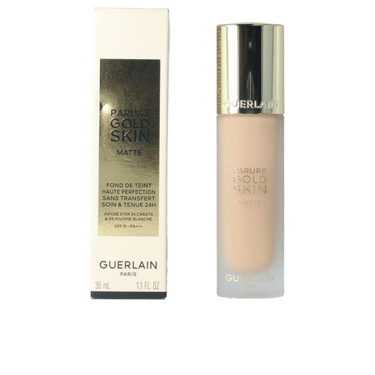 Parure Gold Skin Matte 24H Wear No-Transfer Foundation SPF 15-3N Neutral by Guerlain for Women - 1.1 oz Foundation
