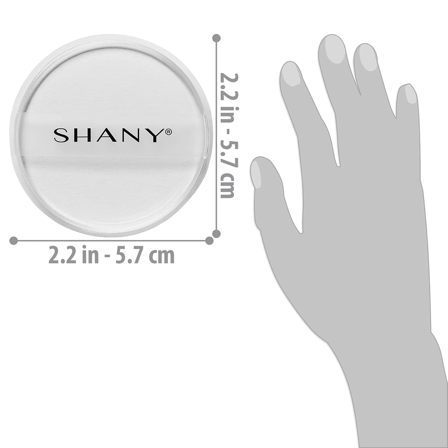 SHANY Stay Jelly Silicone Sponge - Clear & Non-Absorbent Makeup Blending Sponge for Flawless Application with Foundation - ROUND
