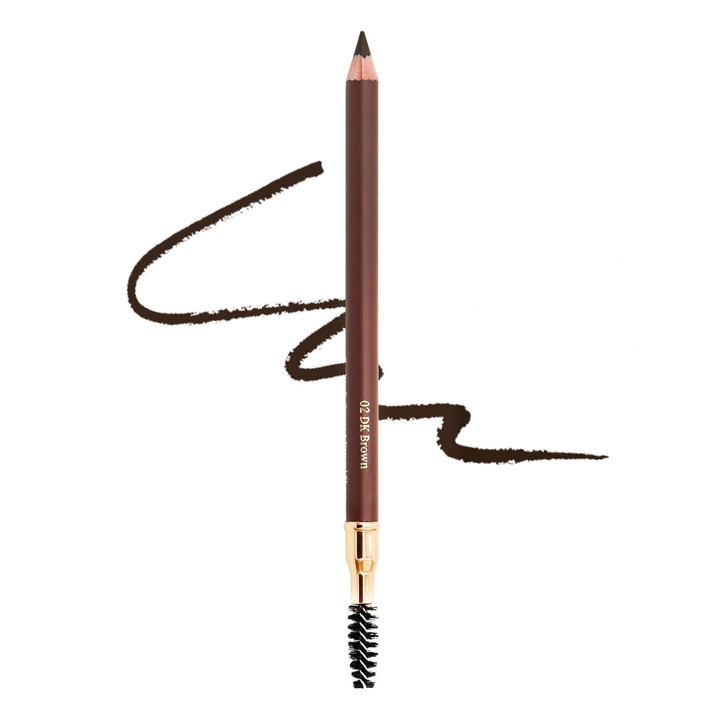 BODERMINCER 1pcs Eyebrow Pencil Longlasting Waterproof Durable Liner Eyebrow 5 Colors to Choose (2# Dark Brown)