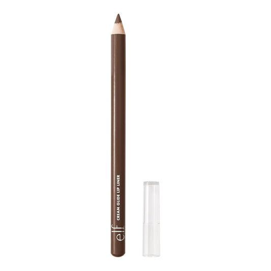 e.l.f. Cream Glide Lip Liner, Highly-Pigmented Pencil For Shaping & Sculpting Lips, Semi-Matte Finish, Vegan & Cruelty-Free, Dark Cocoa
