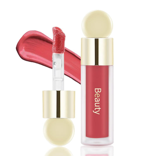 Boobeen Liquid Blush Velvet Cream Blush Makeup Matte Soft Gel Face Blush Makeup for Cheeks, Lightweight Blendable Liquid Blush Stick, Long-lasting Smooth Natural Blush Color