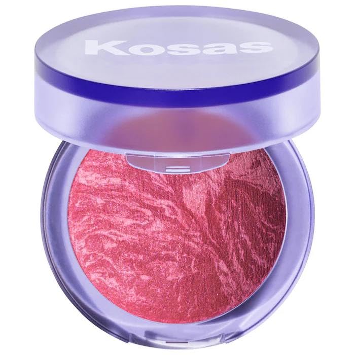 Kosas Blush is Life Baked Talc-Free Dimensional Blush - Adrenaline (hot fuschia), 0.16 Ounce (Pack of 1)