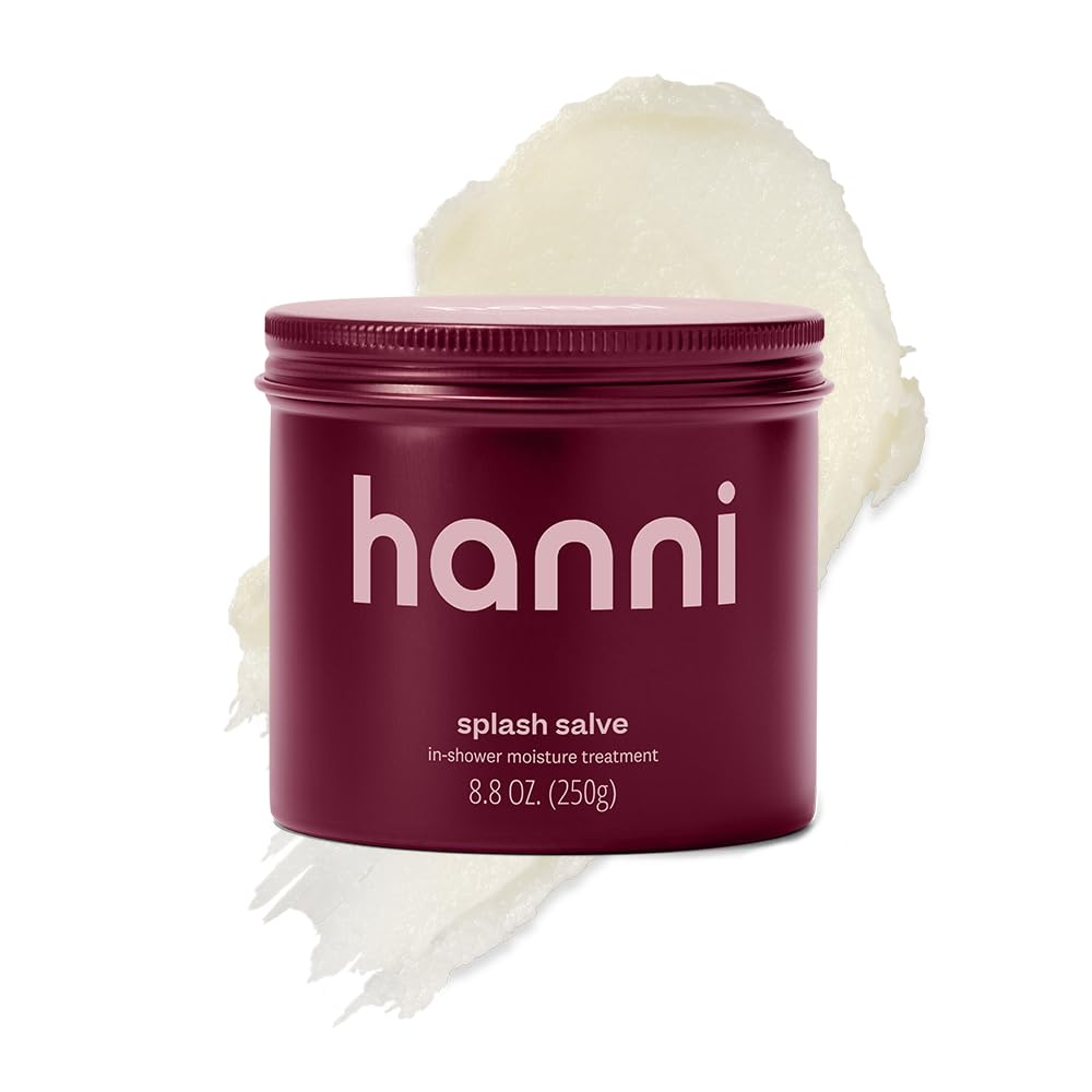 HANNI Splash Salve Body Mask, In-Shower Moisturizer with Coconut, Jojoba, Shea Butter & Glycerin, Deep Conditioning for All Skin Types, 250 mL / 8.8 oz