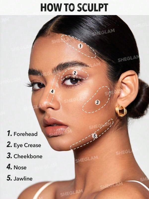 SHEGLAM Snatch 'n' Define Cream Contour Stick Long Lasting Highly Pigmented Sweat Proof Face Bronzer Makeup - Warm Honey