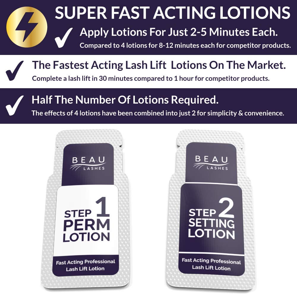 Lash Lift Kit For Professionals - For Perming, Curling and Lifting Eyelashes | Semi Permanent Salon Grade Supplies For Beauty Treatments | Includes Eye Shields, Pads and Accessories