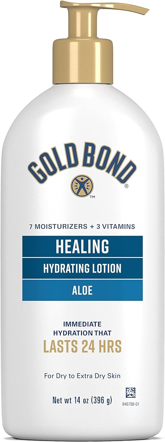 Gold Bond Ultimate Healing Skin Therapy Lotion with Aloe, 14 oz., Non-Greasy & Hypoallergenic