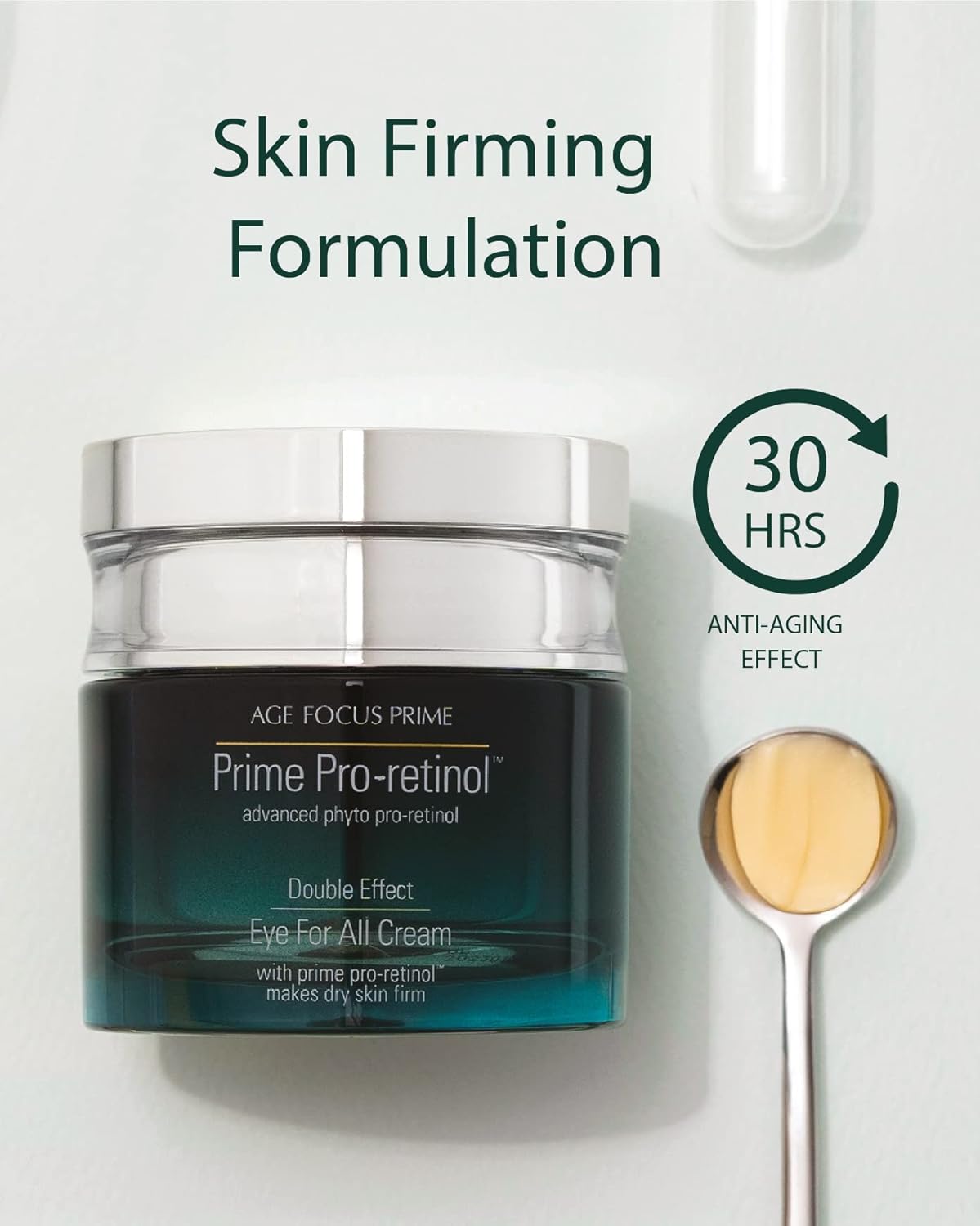 Isa Knox AGE FOCUS Prime Double Effect Eye For All Cream Set (3.4fl oz) - Korean Skincare Set, Lightweight Rich Eye Cream, Toner, Emulsion with Daytime Retinol,