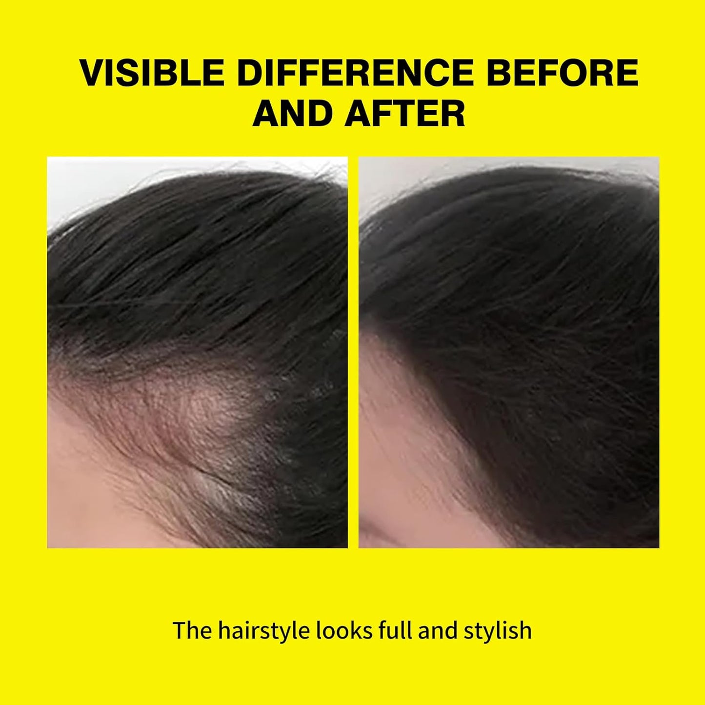 SEVICH 2-in-1 Hairline Powder & Volumizing Powder for Gray Coverage & Fluffy Roots – Oil-Absorbing, Natural-Looking, Travel-Friendly with Mirror – Black 6.5g