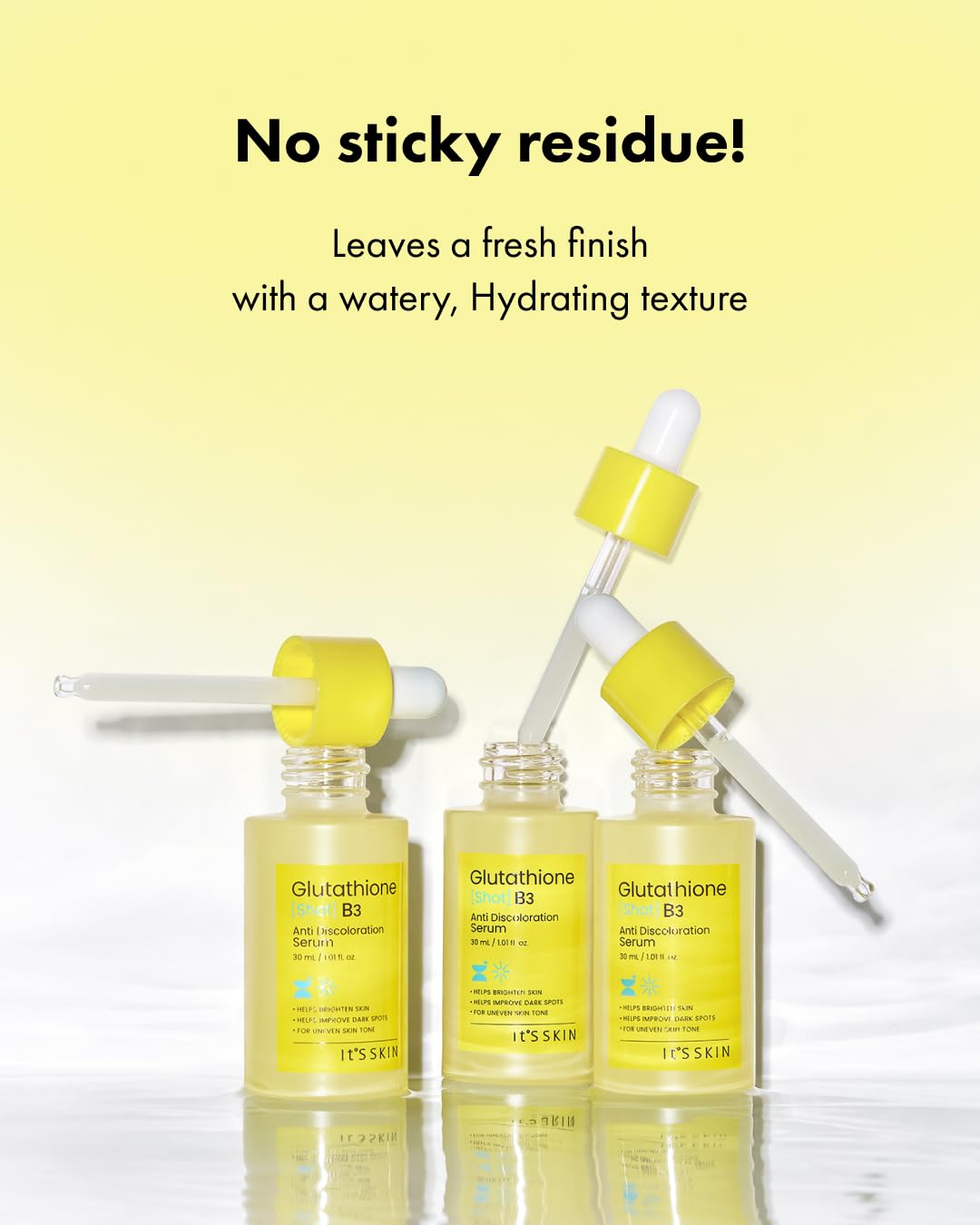 It'S SKIN Glutathione Shot B3 Serum 1.01 Fl Oz, Niacinamide Facial Serum, Dark Spot Corrector, Face Exfoliation, Hydrating Serum for Hyperpigmentation, Acne Scars, Blemish Spot, Korean Skincare