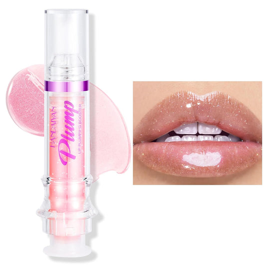 Erinde Lip Plumper Gloss, Natural Spicy Lip Plumping Booster Oil, Ultra-Hydrating & Nourishing Plump Lip Plumper, Glossy Finish Fuller Lip Plumping Gloss for Women Girls, 02#