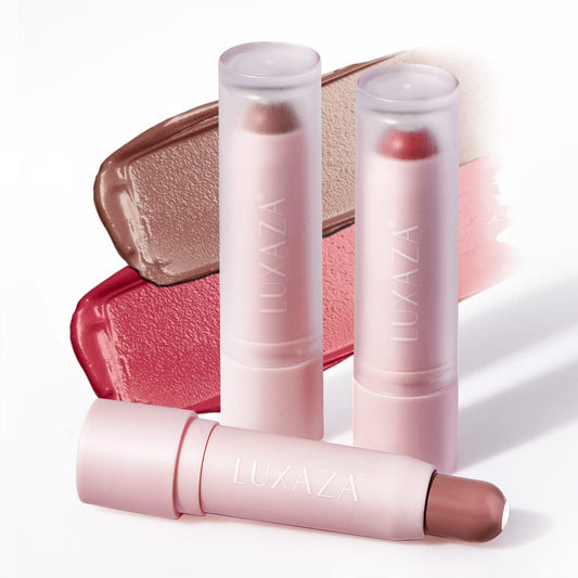 2PCS Tinted Lip Balm Chapstick with Color, Natural Semi - Gloss Finish, Hydrating/Coloring 2 in 1 Moisturizer Lip Stick for Girls & Women #04＋#05