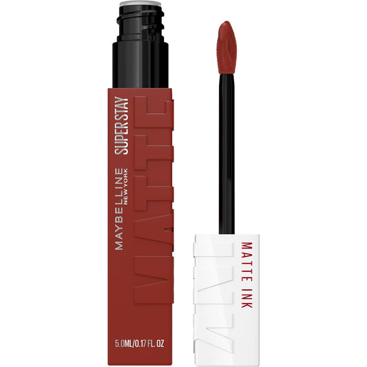 Maybelline Super Stay Matte Ink Liquid Lipstick Makeup, Long Lasting High Impact Color, Up to 16H Wear, Charmer (Midtone Mauvy Brown)