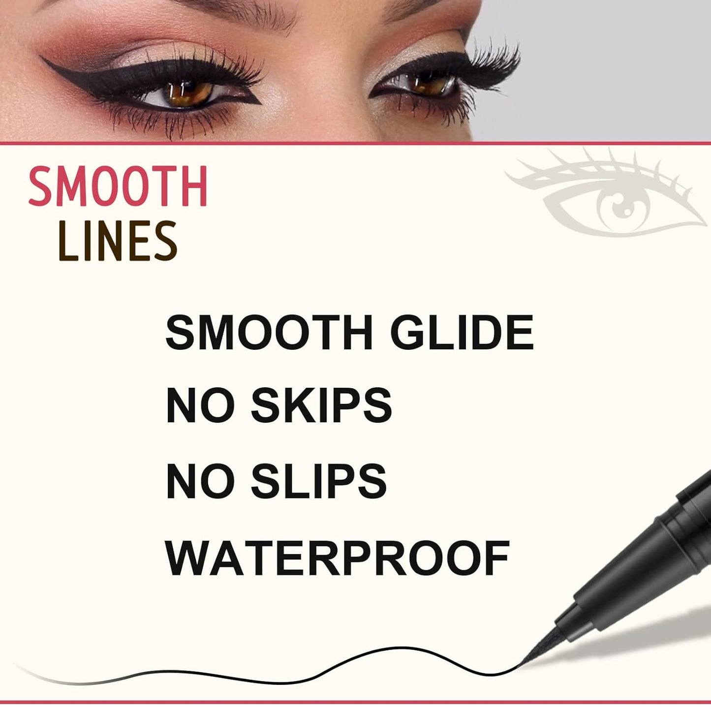 LAVONE Eyebrow Stamp Pencil Kit for Eyebrows Makeup, with Waterproof Eyebrow Pencil, Eyeliner, Eyebrow Pomade, and Dual-ended Eyebrow Brush - Espresso